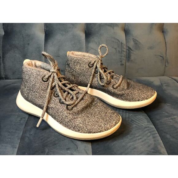 Allbirds Women's Wool Runner-up Mizzles Charcoal Gray Merino Wool US Size 8 - Picture 2 of 8